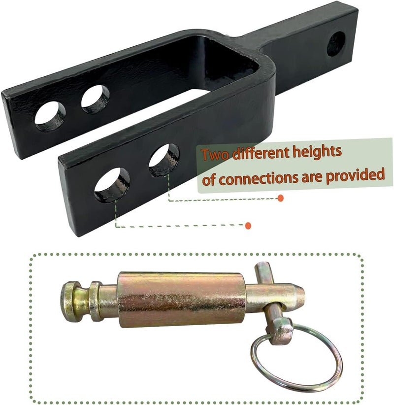 C CLINK Versatile Quick Hitch Adapter with Adapter Sleeve Used to Adjust Top Link Bracket Movements Fit for Category 1 Quick Hitch Made of Integral Casting - Image 5